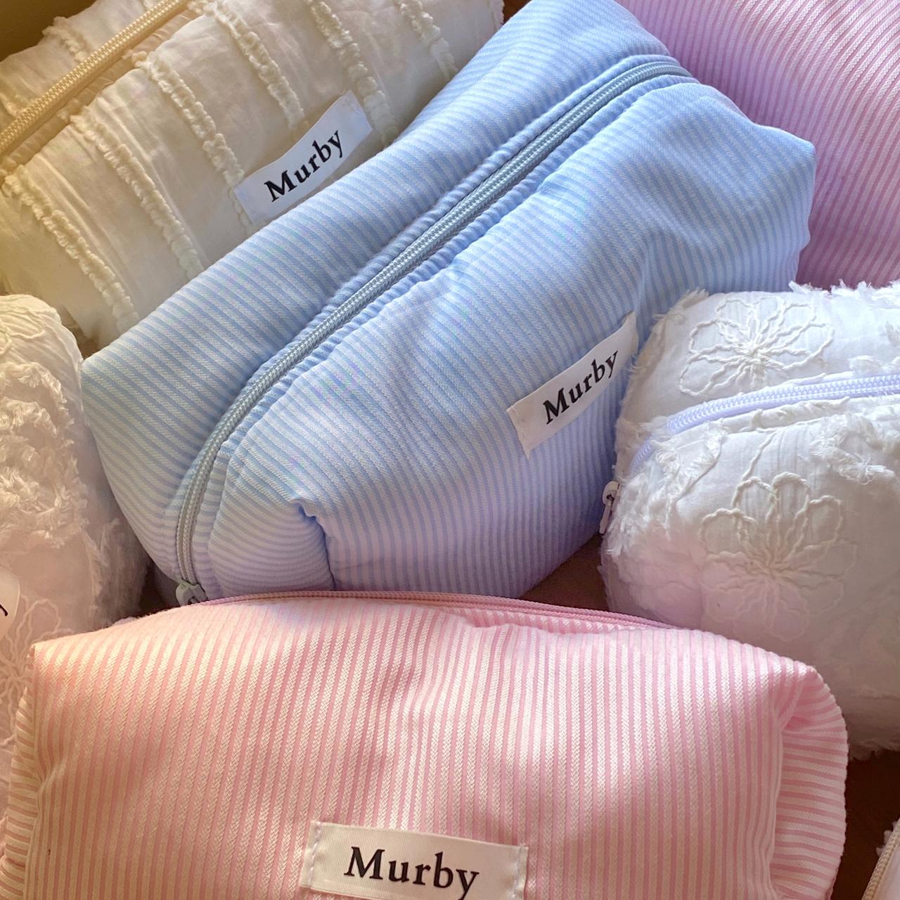 🩵 Blue stripes  beauty case